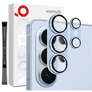 Samsung Galaxy S26 Ultra Northjo full beskyttelse matt metall og kameralinsebeskyttelse av herdet glass - blå