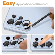 Samsung Galaxy S26 Ultra Northjo full beskyttelse matt metall og kameralinsebeskyttelse av herdet glass - blå