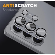 Samsung Galaxy S26 Ultra Northjo full beskyttelse matt metall og kameralinsebeskytter i herdet glass - grå