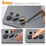 Samsung Galaxy S26 Ultra Northjo full beskyttelse matt metall og kameralinsebeskytter i herdet glass - grå