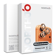 Samsung Galaxy S26+ Northjo Sett med kameralinsebeskyttere med rhinsteiner - Oransje