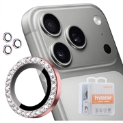 iPhone 18 Pro/18 Pro Max Northjo Sett med kameralinsebeskyttere med rhinsteiner