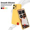 Nothing CMF Phone 2 Pro Flytende silikon-deksel med håndstropp - gul