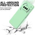 Nothing Phone (3a) Flytende silikon-deksel med håndstropp - grønn