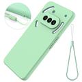 Nothing Phone (3a) Flytende silikon-deksel med håndstropp - grønn