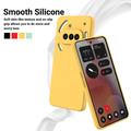 Nothing Phone (3a) Flytende silikon-deksel med håndstropp - gul