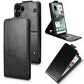 Nothing Phone (3a) Lite vertikalt flip-etui med stativ - svart