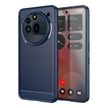 Nothing Phone (3a) Pro Børstet TPU-deksel - karbonfiber