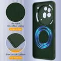 Nothing Phone (3a) Pro Liquid Silikondeksel - MagSafe-kompatibel - Mørkegrønn