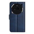 Nothing Phone (3a) Pro lommebokveske med magnetisk lukking - kalvestruktur - blå