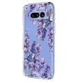 Nothing Phone (4a) TPU-deksel med blomstermønster - Blåregn