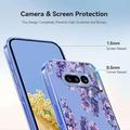 Nothing Phone (4a) TPU-deksel med blomstermønster - Blåregn