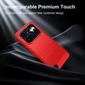 Nothing Phone (4a) Pro børstet TPU-deksel - karbonfiber - rød