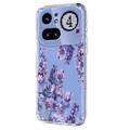 Nothing Phone (4a) Pro TPU-deksel med blomstermønster - Blåregn