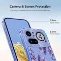 Nothing Phone (4a) Pro TPU-deksel med blomstermønster - Blåregn