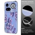 Nothing Phone (4a) Pro TPU-deksel med blomstermønster - Blåregn