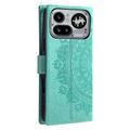 Nothing Phone (4a) Pro Mandala Lommebok-deksel med håndleddsstropp - mintgrønn