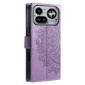 Nothing Phone (4a) Pro Mandala Lommebok-deksel med håndleddsstropp - Lilla