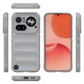 Nothing Phone (4a) Pro Rugged TPU-deksel - Lysegrå