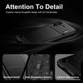 Nothing Phone (4b) Børstet TPU-deksel - karbonfiber