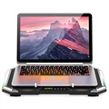 Nuoxi Q8 RGB Laptop Kjøleplate & Bordstativ - Svart