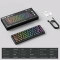 ONIKUMA G67 Magnetic Axis kablet mekanisk tastatur med RGB-lys - Svart / Fargerik