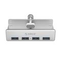ORICO MH4PU klemmemontert USB-hub - 4x USB 3.0 - Sølv