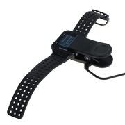 OTB USB-ladekabel / datakabel for Garmin Forerunner 230/235/630/735XT, Approach G10/S20, vivomove HR - 1m - Svart