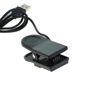 OTB USB-ladekabel / datakabel for Garmin Forerunner 230/235/630/735XT, Approach G10/S20, vivomove HR - 1m - Svart
