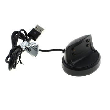 Samsung Gear Fit2/Gear Fit2 Pro OTB USB-ladekabel - svart