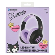 OTL Technologies Kuromi trådløse on-ear-hodetelefoner med LED-belysning - svart / lilla