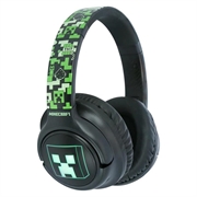 OTL Technologies Minecraft Creeper LED-lysende trådløse hodetelefoner - svart / grønn