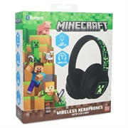 OTL Technologies Minecraft Creeper LED-lysende trådløse hodetelefoner - svart / grønn