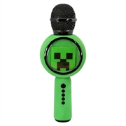 OTL Technologies Minecraft Creeper PopSing LED-belyst trådløs karaokemikrofon