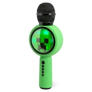 OTL Technologies Minecraft Creeper PopSing LED-belyst trådløs karaokemikrofon
