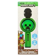OTL Technologies Minecraft Creeper PopSing LED-belyst trådløs karaokemikrofon