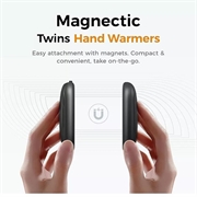 Ocoopa UT3053 Lite Magnetisk håndvarmer - 2x2500 mAh, USB-C - Svart