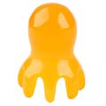 Octopus fleksibel hodebunnsmassasjebørste - gul