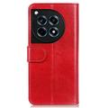 OnePlus 12R/Ace 3 Lommebok-deksel med Magnetisk Lukning - Rød