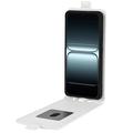 OnePlus 13T/13s Vertikalt Flip-Deksel med Kortlomme - Hvit