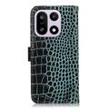 OnePlus 15 Crocodile Series Lommebok-deksel i Lær med RFID