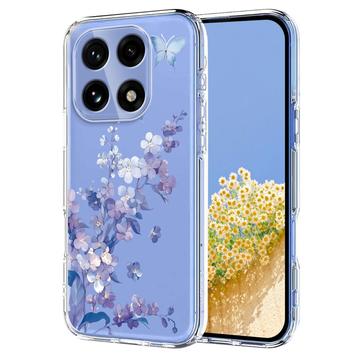 OnePlus 15 TPU-deksel med blomstermønster - Lilla