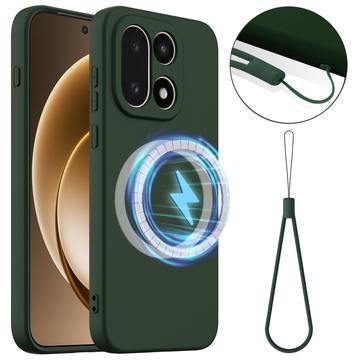 OnePlus 15 Liquid Silikondeksel - MagSafe-kompatibel - Mørkegrønn