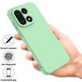 OnePlus 15 Flytende silikon-deksel med håndstropp - grønn