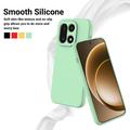 OnePlus 15 Flytende silikon-deksel med håndstropp - grønn
