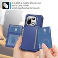 OnePlus 15 TPU-deksel med kortholder - Blå