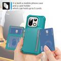 OnePlus 15 TPU-deksel med kortholder - Turkis