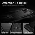 OnePlus 15T Børstet TPU-deksel - karbonfiber - svart