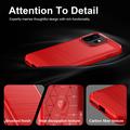OnePlus 15T børstet TPU-deksel - karbonfiber - rød