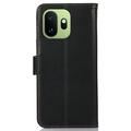 OnePlus 15T lommebokveske i lær med RFID - svart